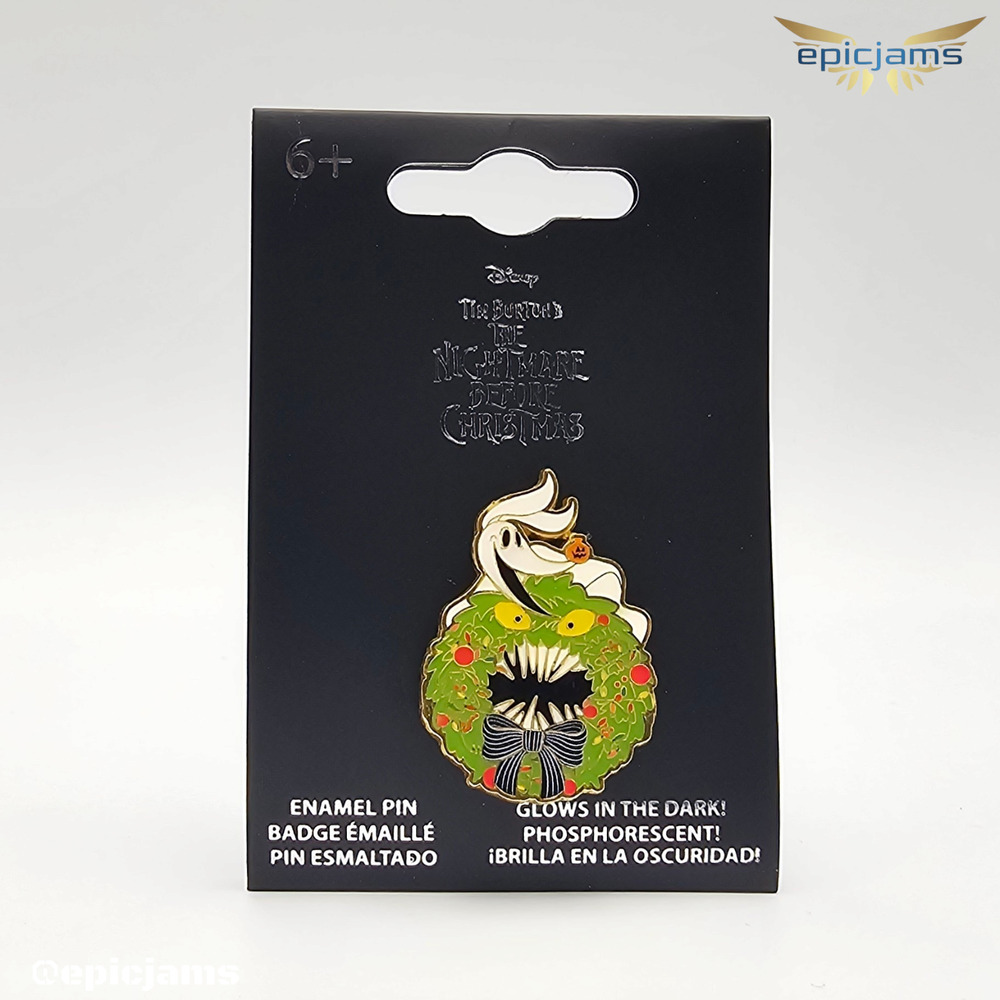 Loungefly Disney NBC Zero Wreath Glow-in-the-Dark Enamel Pin